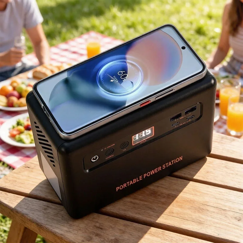 Solar Emergency Charger - 200Wのポータブル電源。220V/110V対応。アウトドアでの緊急時や、キャンプ、旅行に最適な、外部モバイルバッテリーとしても使えるソーラー発電機。