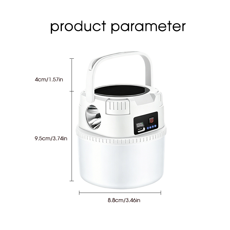 ソーラー充電式屋外キャンプライト、長時間使用可能テントライト - Solar Emergency Charger のレビューと価格