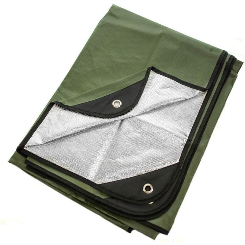 【旅行の必需品】防水、防風、断熱タープ、再利用可能な高耐久サ - Survival Blanket Reflective のレビューと価格