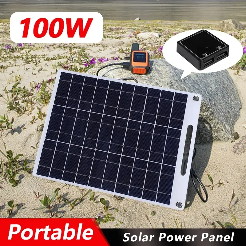5V ソーラーパネル防水ポータブルデュアル USB 充電器屋 - Solar Emergency Charger のレビューと価格