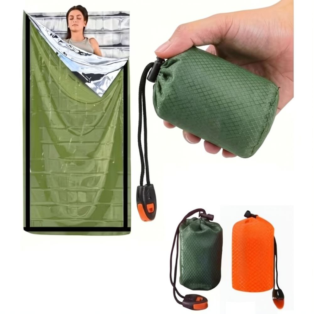 携帯用緊急用断熱寝袋、防水キャンプブランケット、アウトドアハ - Survival Blanket Reflective のレビューと価格