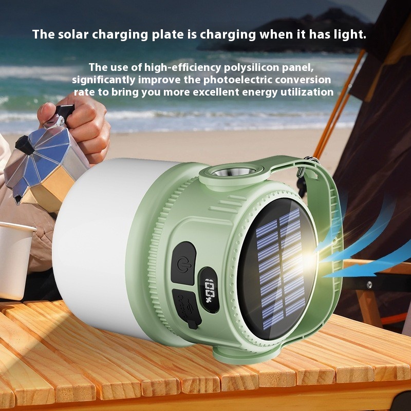 LED ソーラー電球ライト充電式ポータブルランタン防水屋外ナ - Solar Emergency Charger のレビューと価格